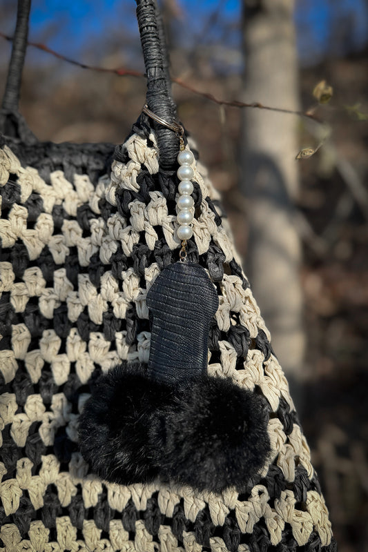 Penis Keychain: Pom Pom Bag Charm