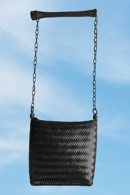 Metatarsal Deer Leg Bone Handle Bag with Adjustable Chain Strap