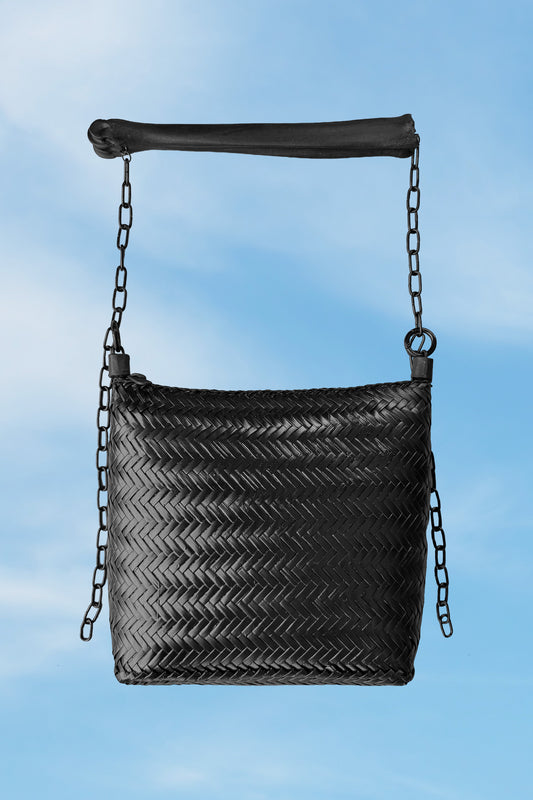 Metatarsal Deer Leg Bone Handle Bag with Adjustable Chain Strap