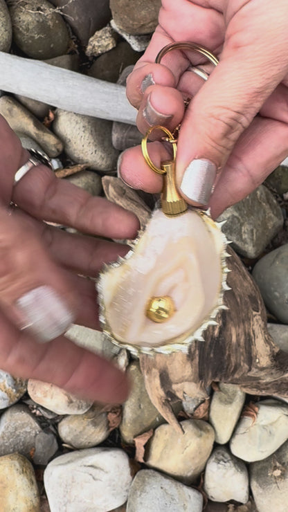 Vagina Seashell Bag Charm with Hidden Blade