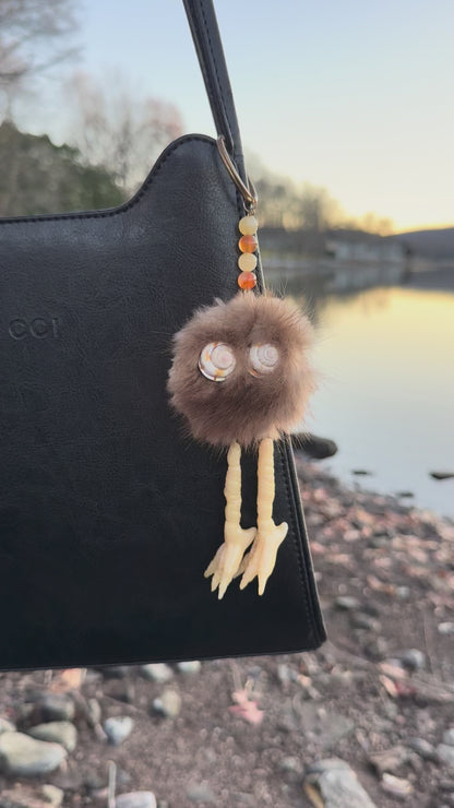 Real Fur Friend Bag Charm with Baba Yaga Legs